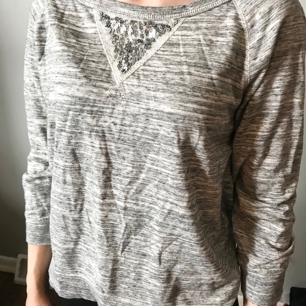 Grey 3/4 Sleeve Shirt